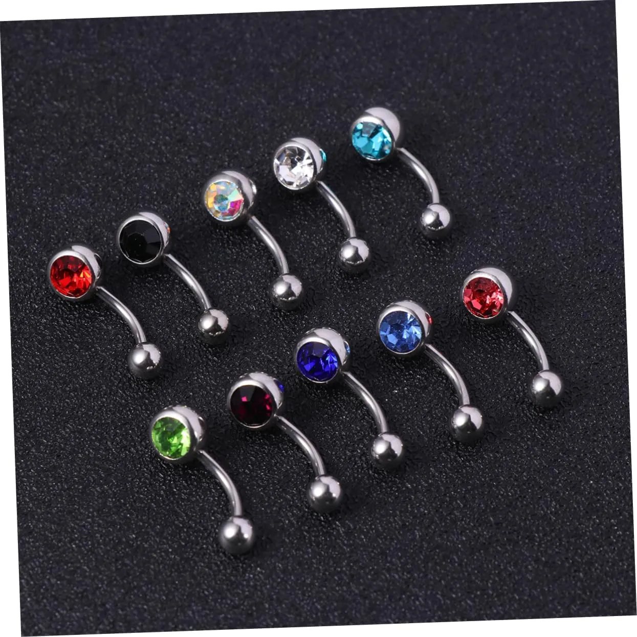 10pcs Piercing Jewelry Belly Button Ring Navel Jewelry Belly Ring