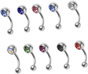 10pcs Piercing Jewelry Belly Button Ring Navel Jewelry Belly Ring