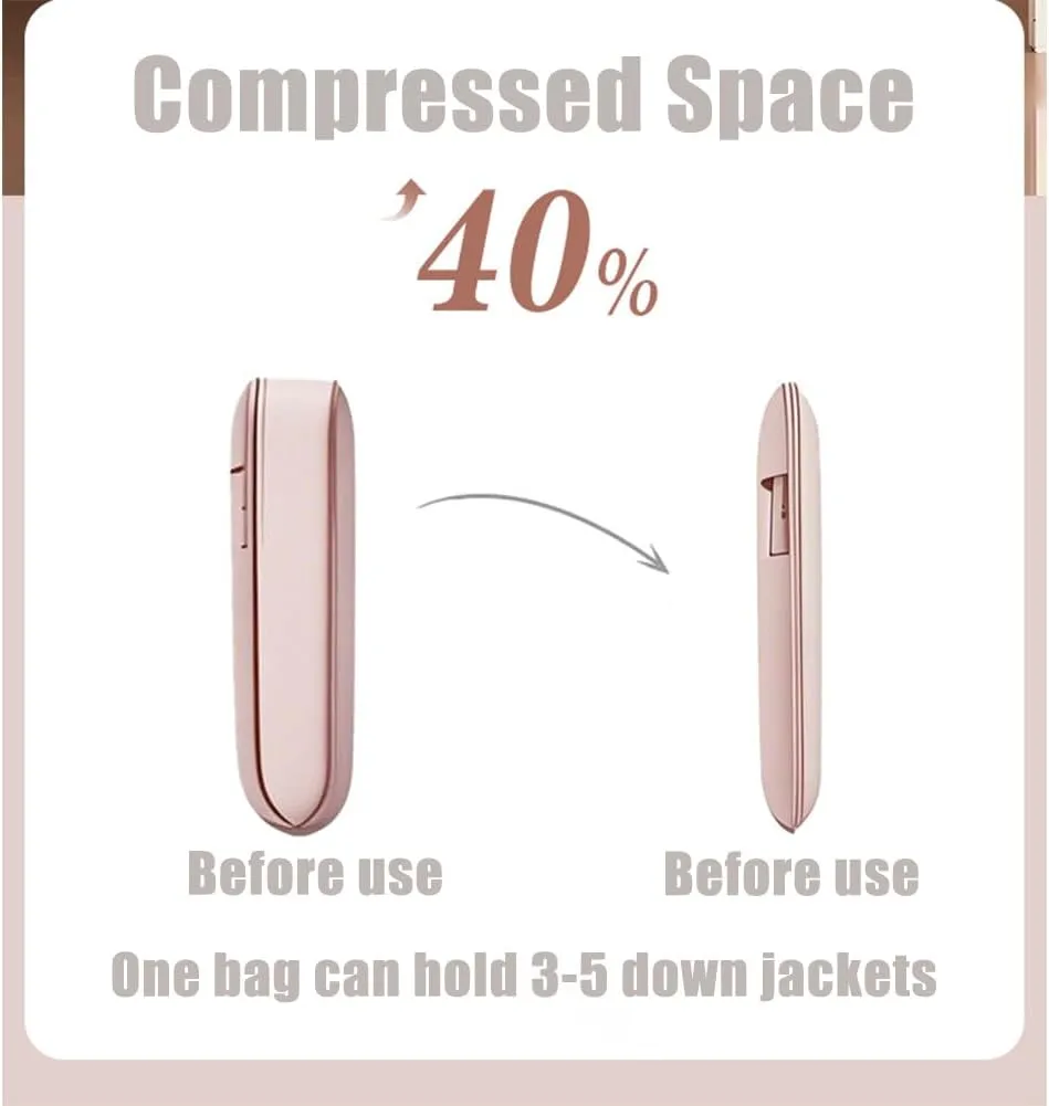 2025 Space Saving Hanging Garment Bag with Self Compression Zipper, Dust Cover Clothes Bags for Down Coat, 2025 New Space Saver Closet Organizers - Use with Hangers, for Closet Storage (Beige-M)