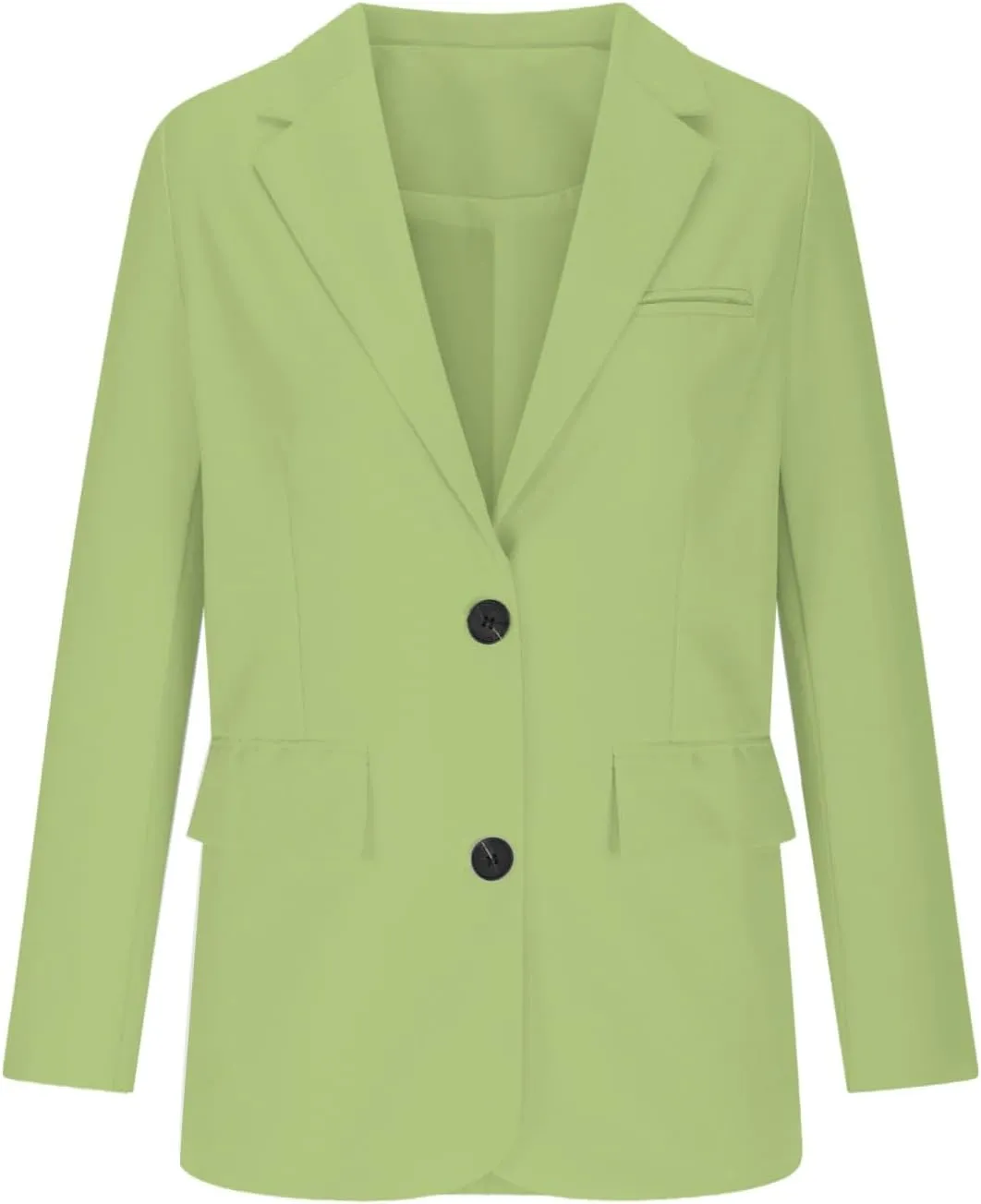 2025 Womens Work Office Blazer Jacket Casual Bussiness Blazers Open Front Long Sleeve Button Down Lapel Blazer