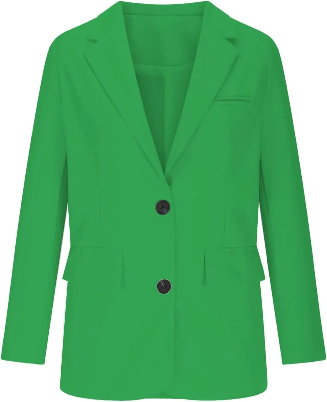 2025 Womens Work Office Blazer Jacket Casual Bussiness Blazers Open Front Long Sleeve Button Down Lapel Blazer