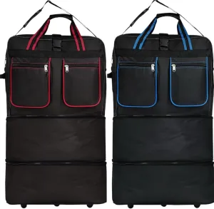 36" Expandable Wheeled Bags Rolling Duffel Spinner Luggage Pack of 2