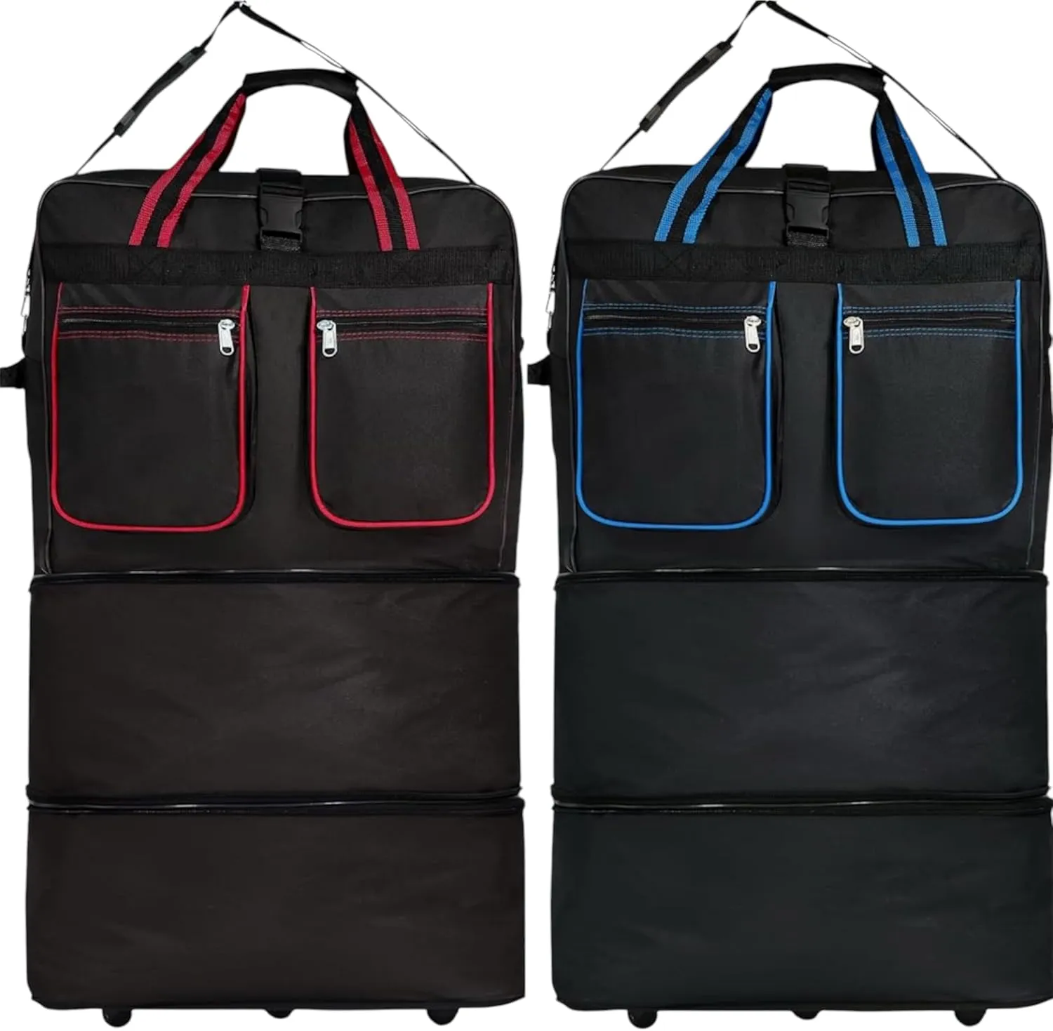 36" Expandable Wheeled Bags Rolling Duffel Spinner Luggage Pack of 2