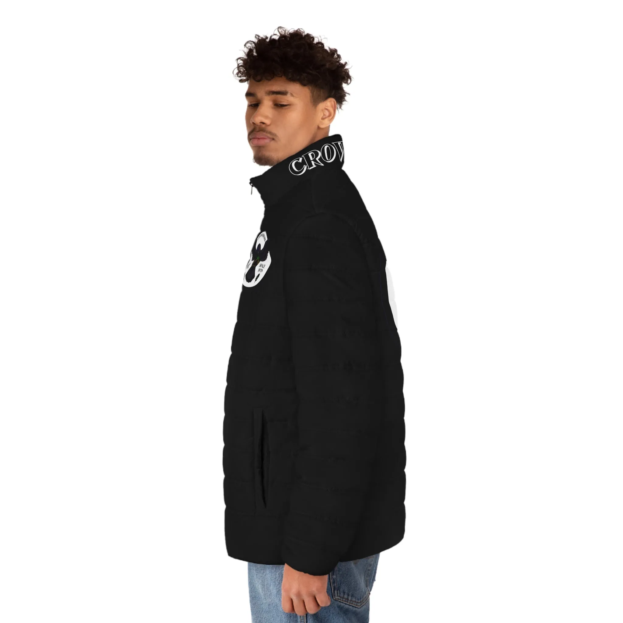 3rd Generation Men's CROWGODSHI Puffer Jacket, BLACK
