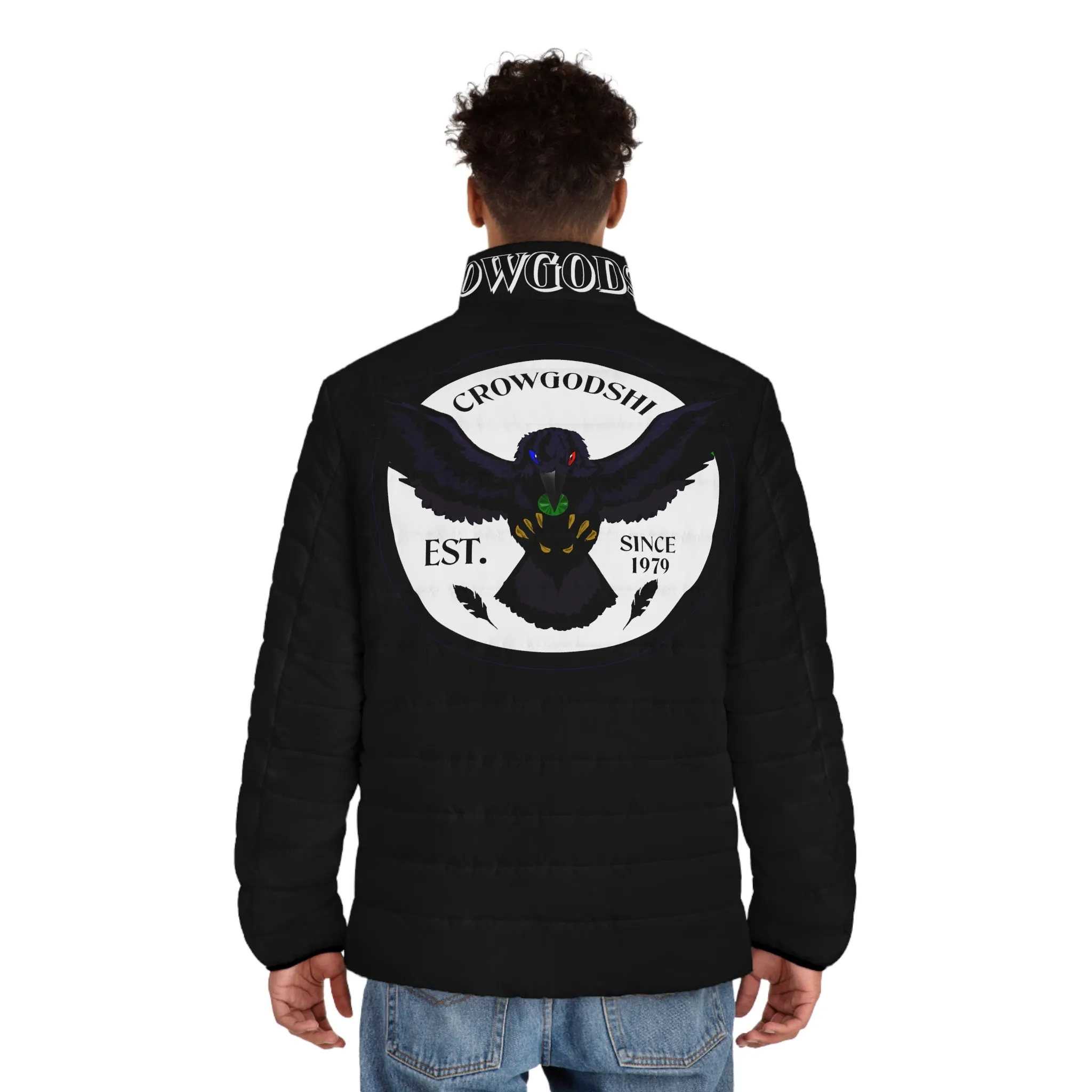 3rd Generation Men's CROWGODSHI Puffer Jacket, BLACK