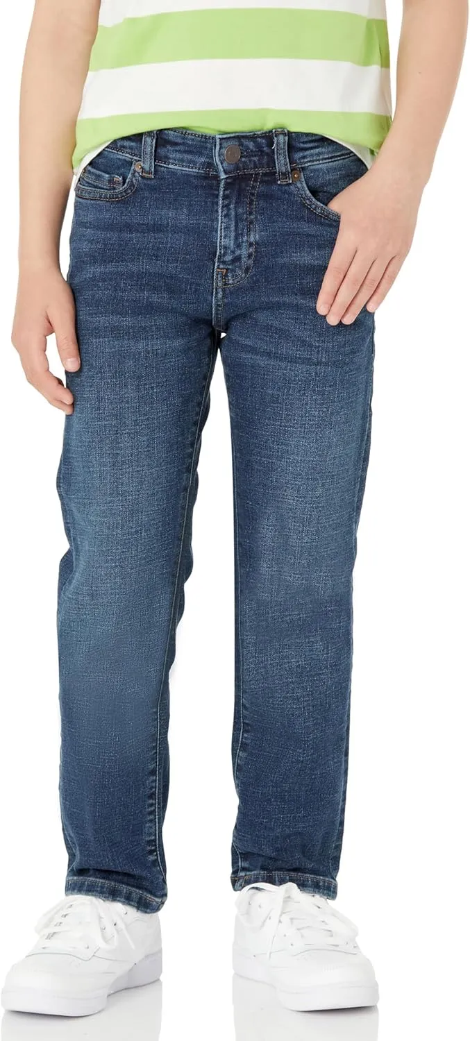 Amazon Essentials Boys' Regular Straight-Fit Jeans