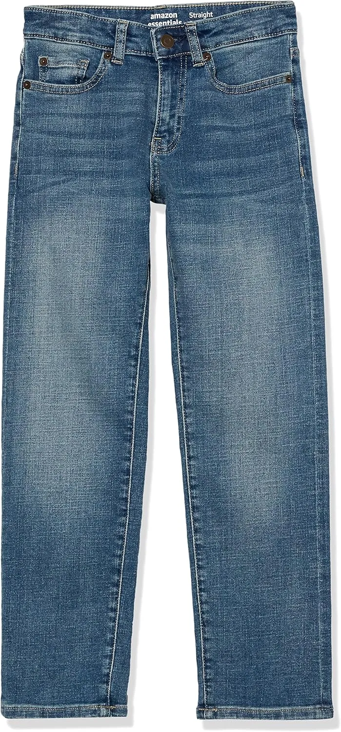 Amazon Essentials Boys' Regular Straight-Fit Jeans