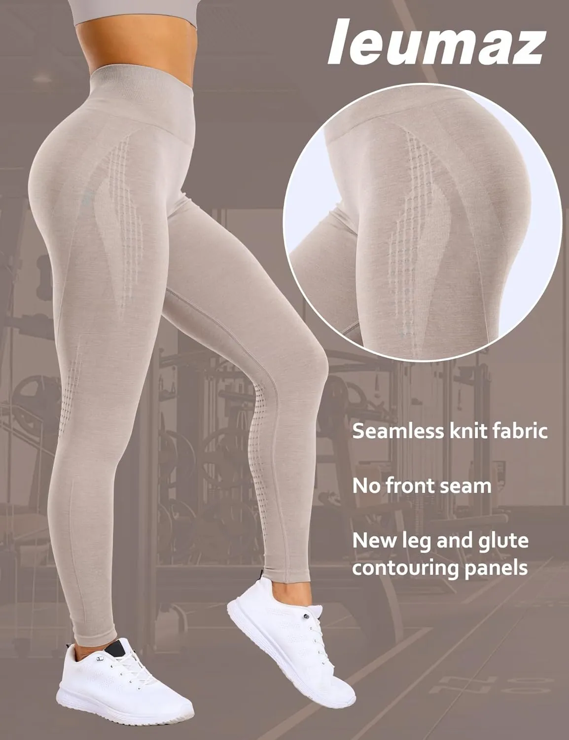 Amplify Scrunch Butt Lifting Leggings for Women Seamless Gym Workout Leggings High Waist Tummy Control Yoga Pants