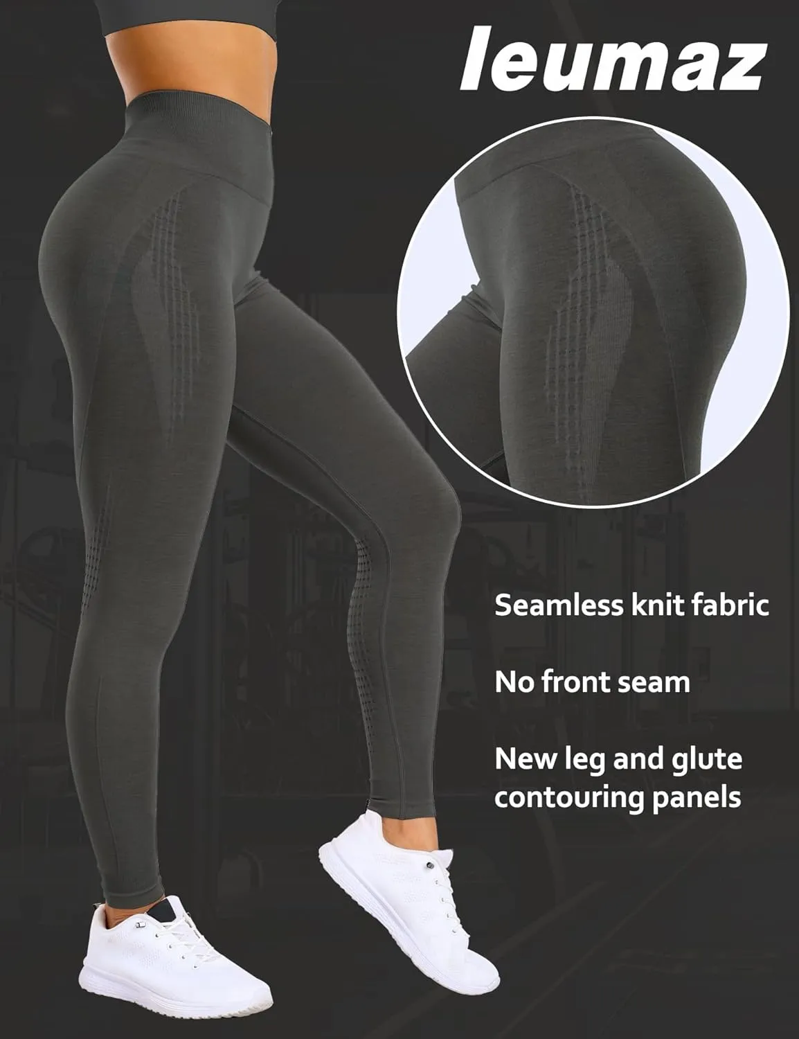Amplify Scrunch Butt Lifting Leggings for Women Seamless Gym Workout Leggings High Waist Tummy Control Yoga Pants