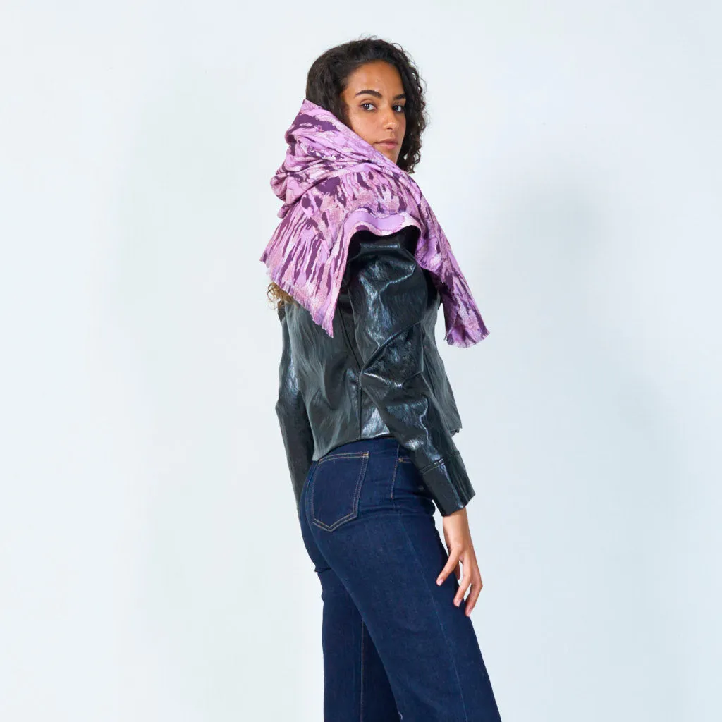 Animal print silk scarf wholesale