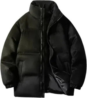 Aoleaky Parka Jacket Men Puffer Jacket With Cotton Padded Winter Coats Men Streetwear Thicken Warm Coats