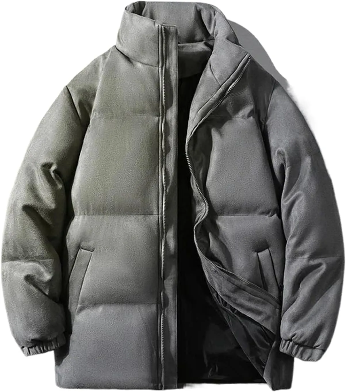 Aoleaky Parka Jacket Men Puffer Jacket With Cotton Padded Winter Coats Men Streetwear Thicken Warm Coats