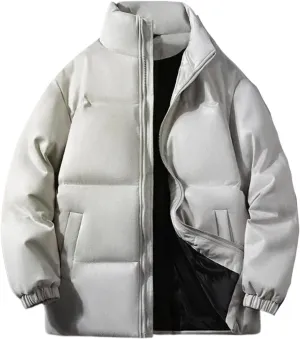 Aoleaky Parka Jacket Men Puffer Jacket With Cotton Padded Winter Coats Men Streetwear Thicken Warm Coats