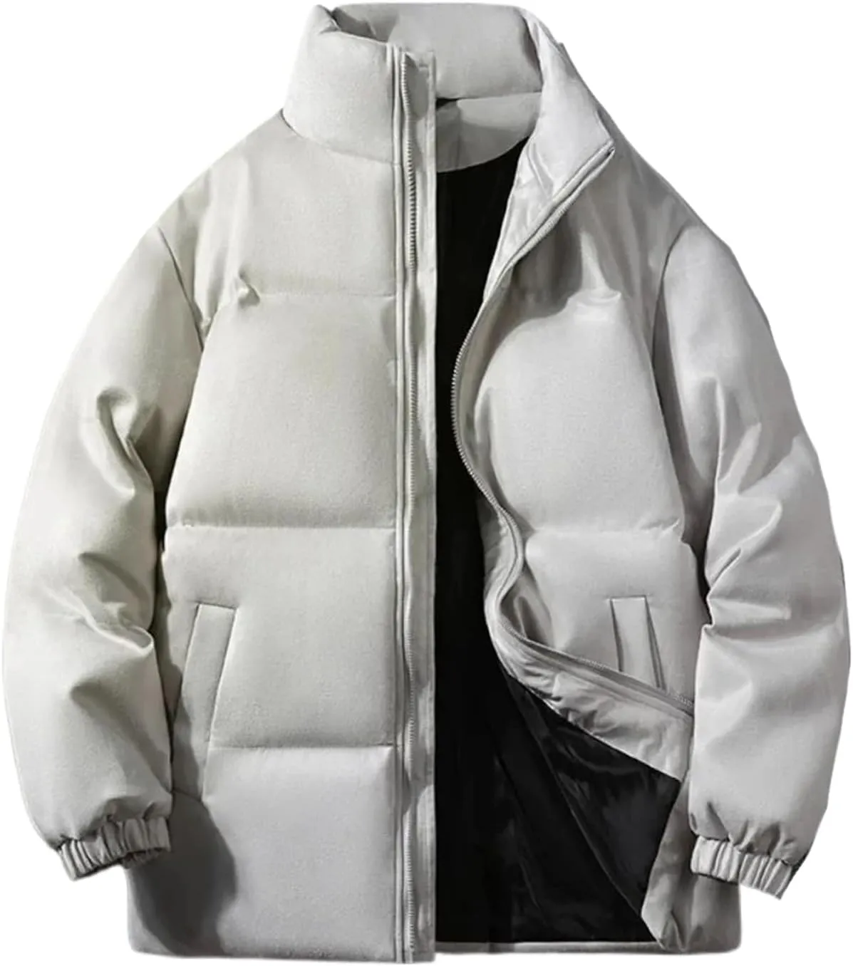 Aoleaky Parka Jacket Men Puffer Jacket With Cotton Padded Winter Coats Men Streetwear Thicken Warm Coats