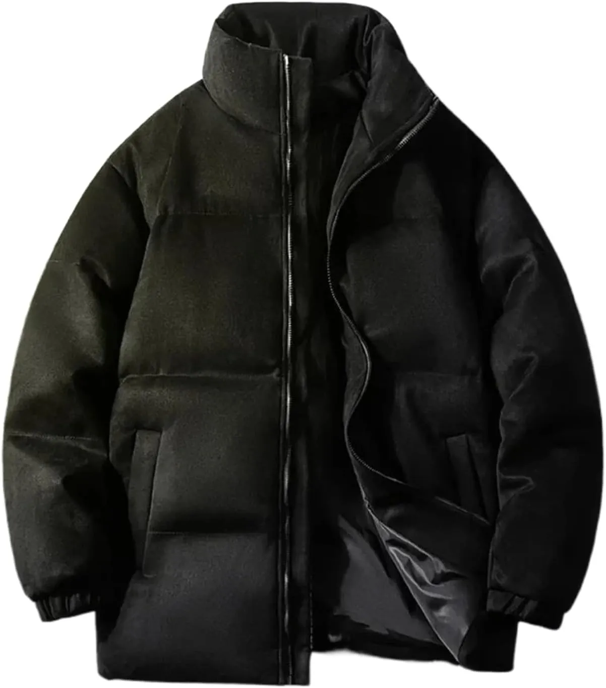 Aoleaky Parka Jacket Men Puffer Jacket With Cotton Padded Winter Coats Men Streetwear Thicken Warm Coats