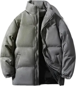 Aoleaky Parka Jacket Men Puffer Jacket With Cotton Padded Winter Coats Men Streetwear Thicken Warm Coats