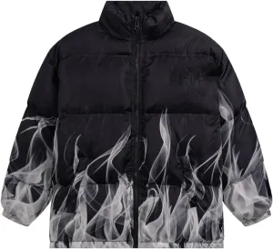 Aoleaky Winter Mens Padded Cotton Jacket Graffiti Printing Parka Thick Down Coats Streetwear Hip Hop Outwear