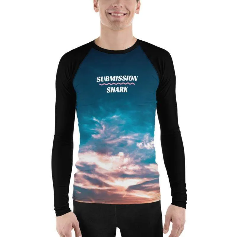 Aquatic Skies ~ Men's BJJ Rash Guard