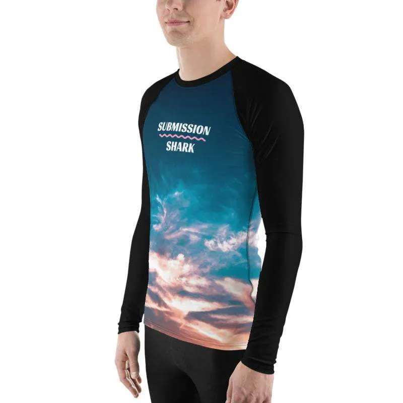 Aquatic Skies ~ Men's BJJ Rash Guard