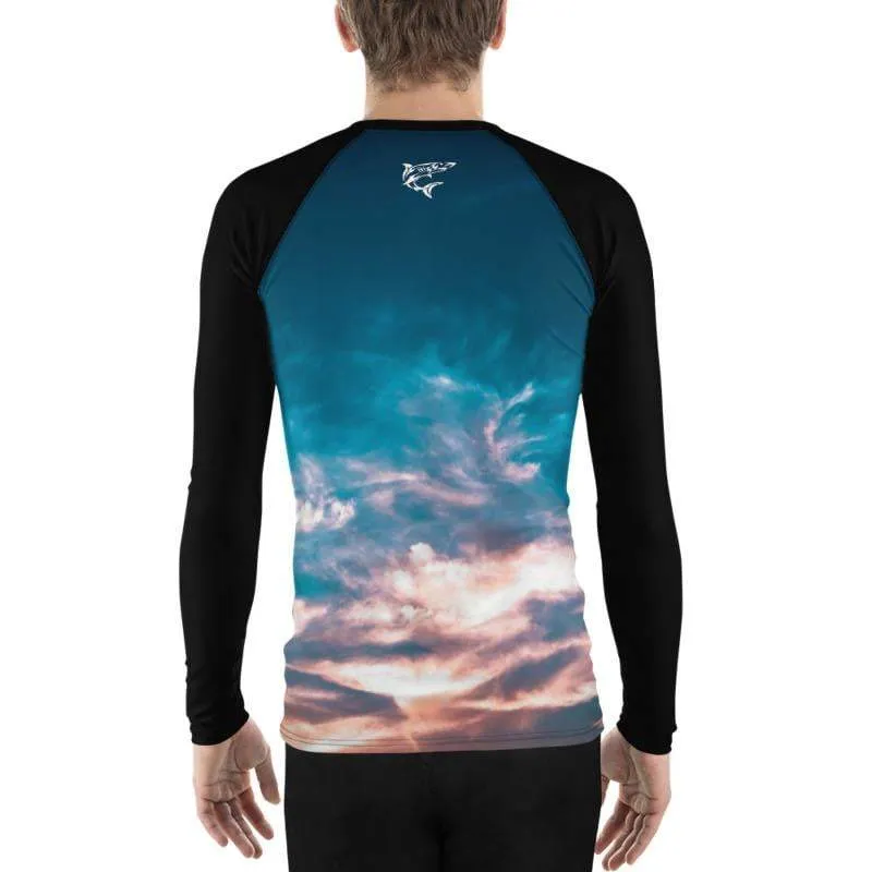 Aquatic Skies ~ Men's BJJ Rash Guard
