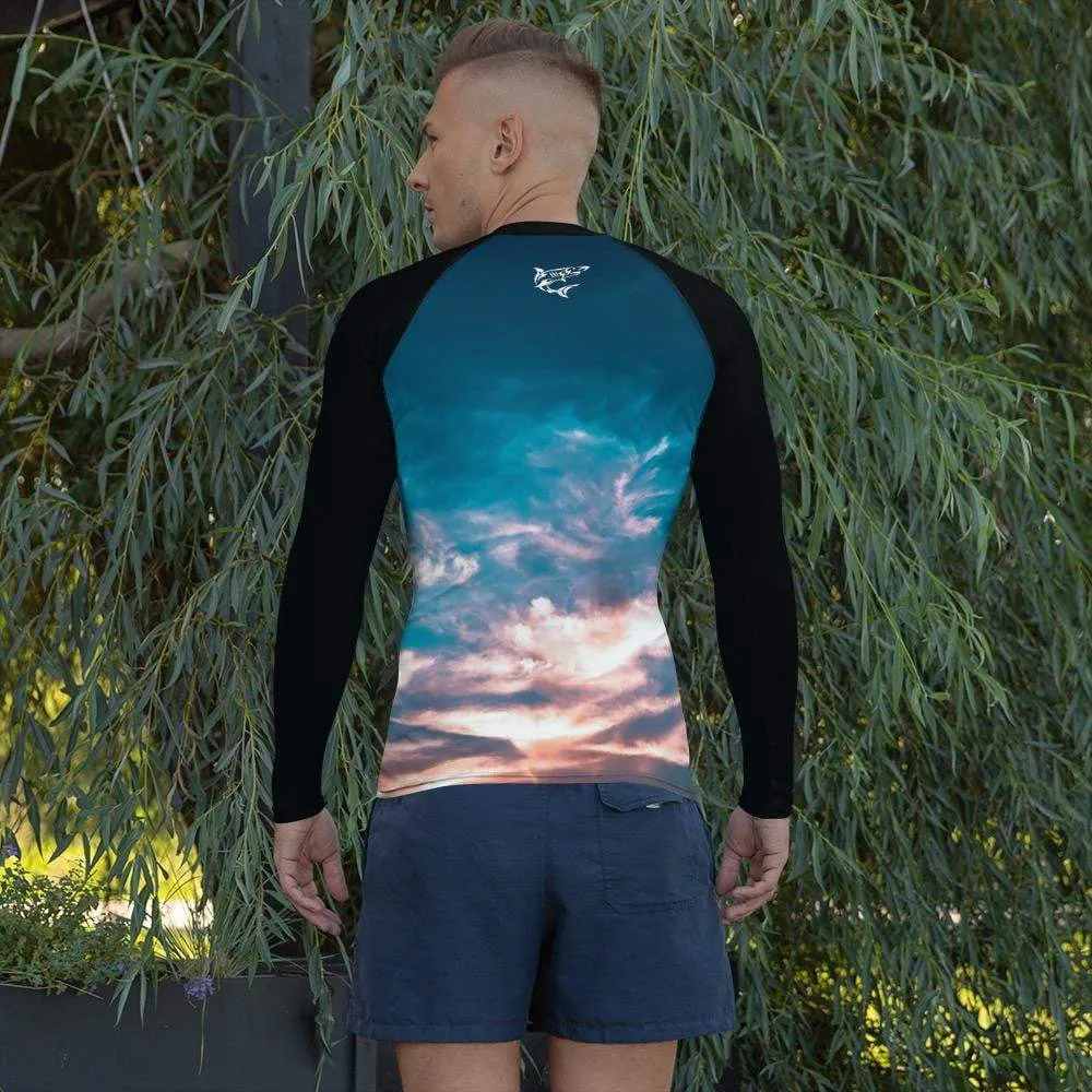 Aquatic Skies ~ Men's BJJ Rash Guard