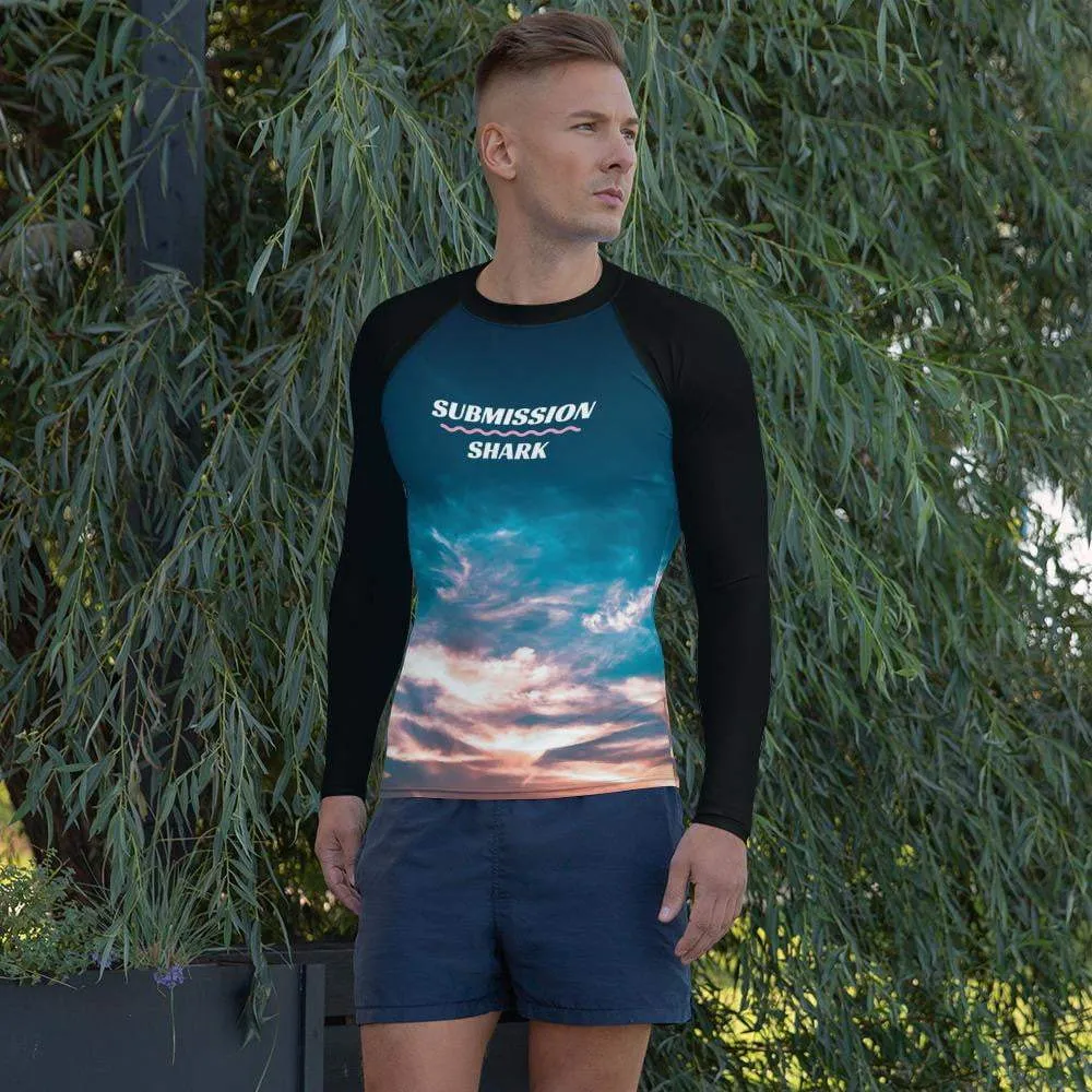Aquatic Skies ~ Men's BJJ Rash Guard
