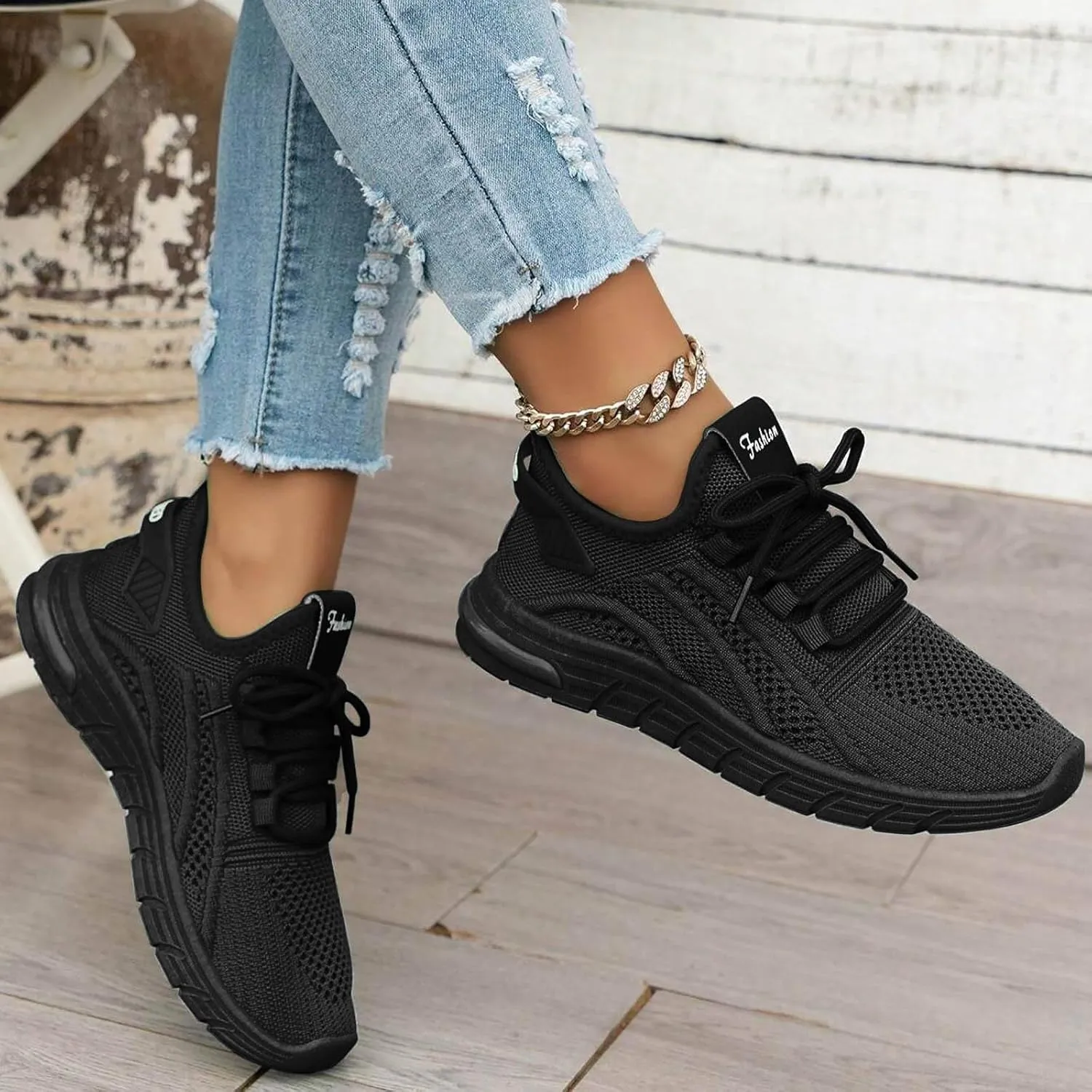 Arch Support Versatile Sneakers for Women Non Slip Athletic Fashion Casual Sneakers Minimalist Zero Drop Shoe