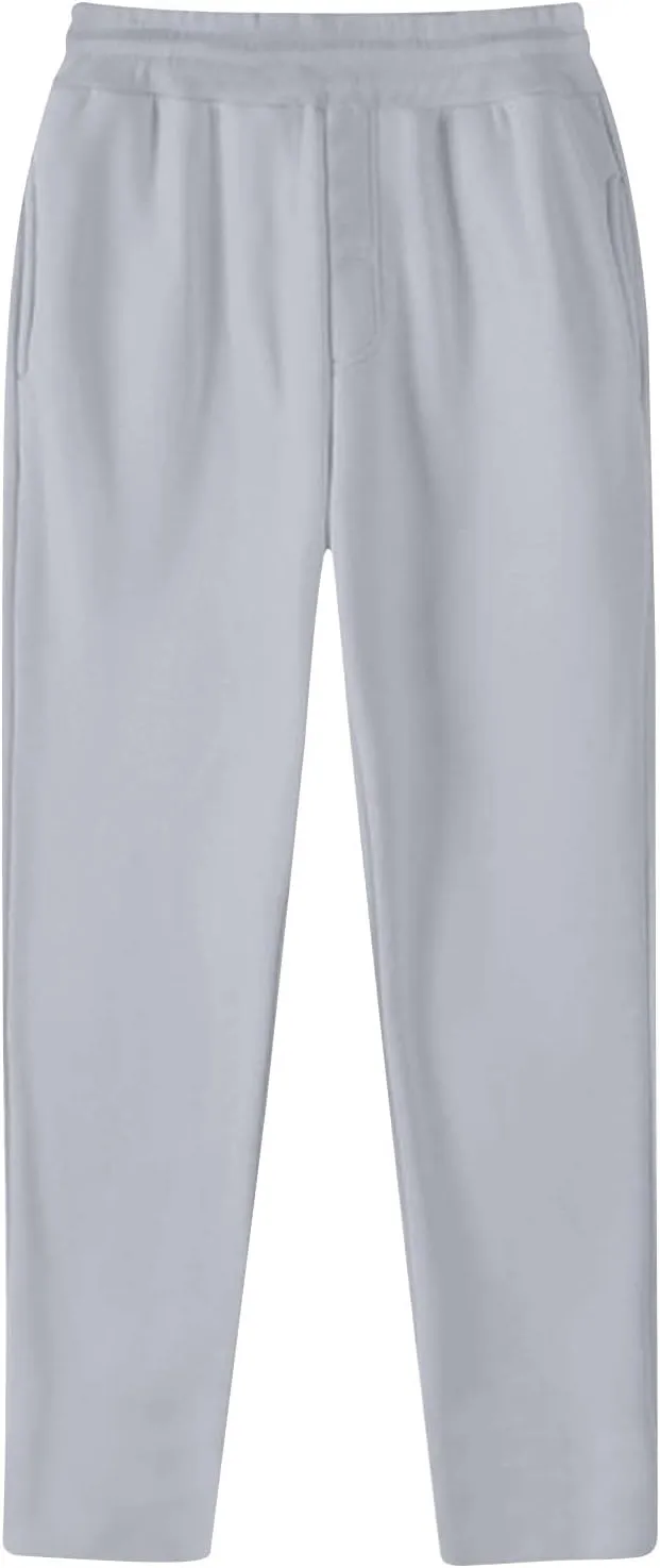Aymnlox Mens Simple Stylish Pants Loose Fit Straight Fit Casual Trousers Elastic Waist Drawstring Fall Outdoor Hiking Pants