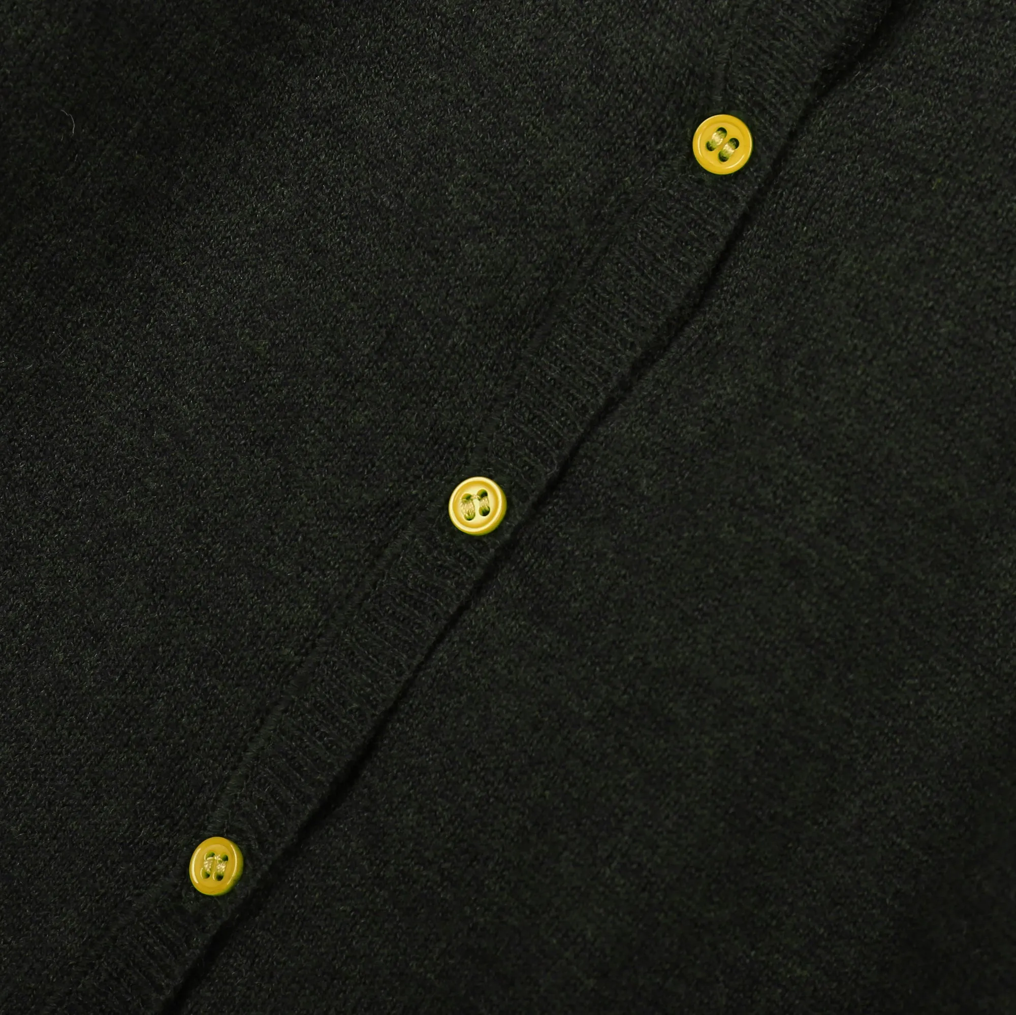Baby Black Knitted Cardigan With Yellow Bottons