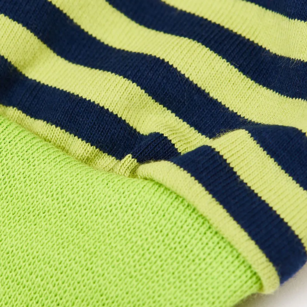Baby pants "Lime-Petrol Stripes/Lime"