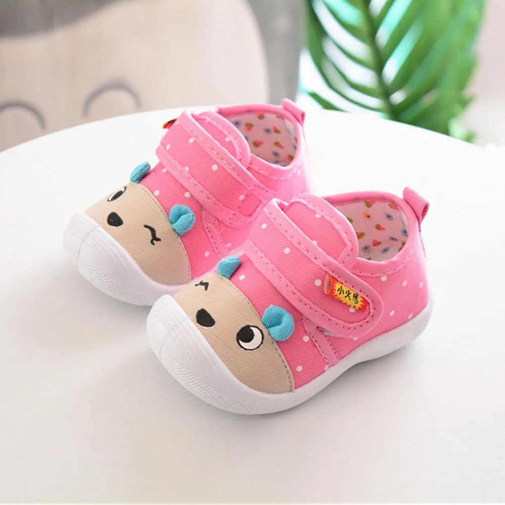 Baby Squeaky Shoes for Toddler Boys Girl Infant Cute Cartoon Sneakers First Walking Shoes Soft Non Silp Shoes Kids
