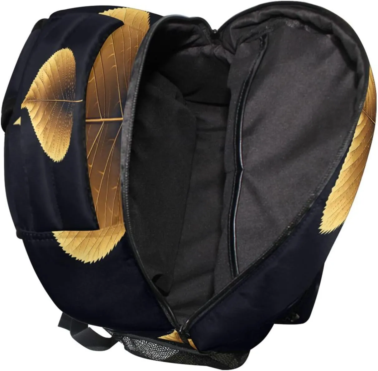 Backpacks for Men and Women Fashion Diaper Bag Backpack with Chest Strap for College Work Leaf Mustard Mission Style