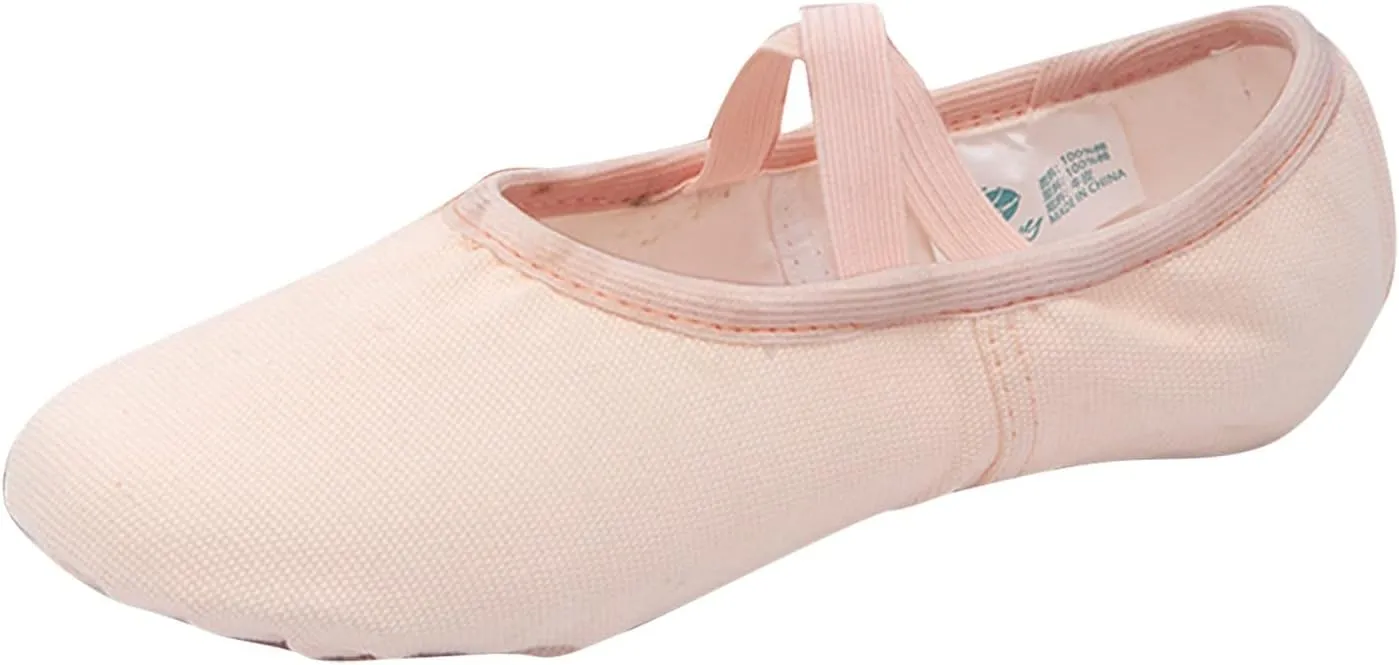 Ballet Shoes for Girls Dance Slippers Canvas Ballerina Shoes for Toddler/Little Kid/Big Kid Yoga Dance Tennis Shoes