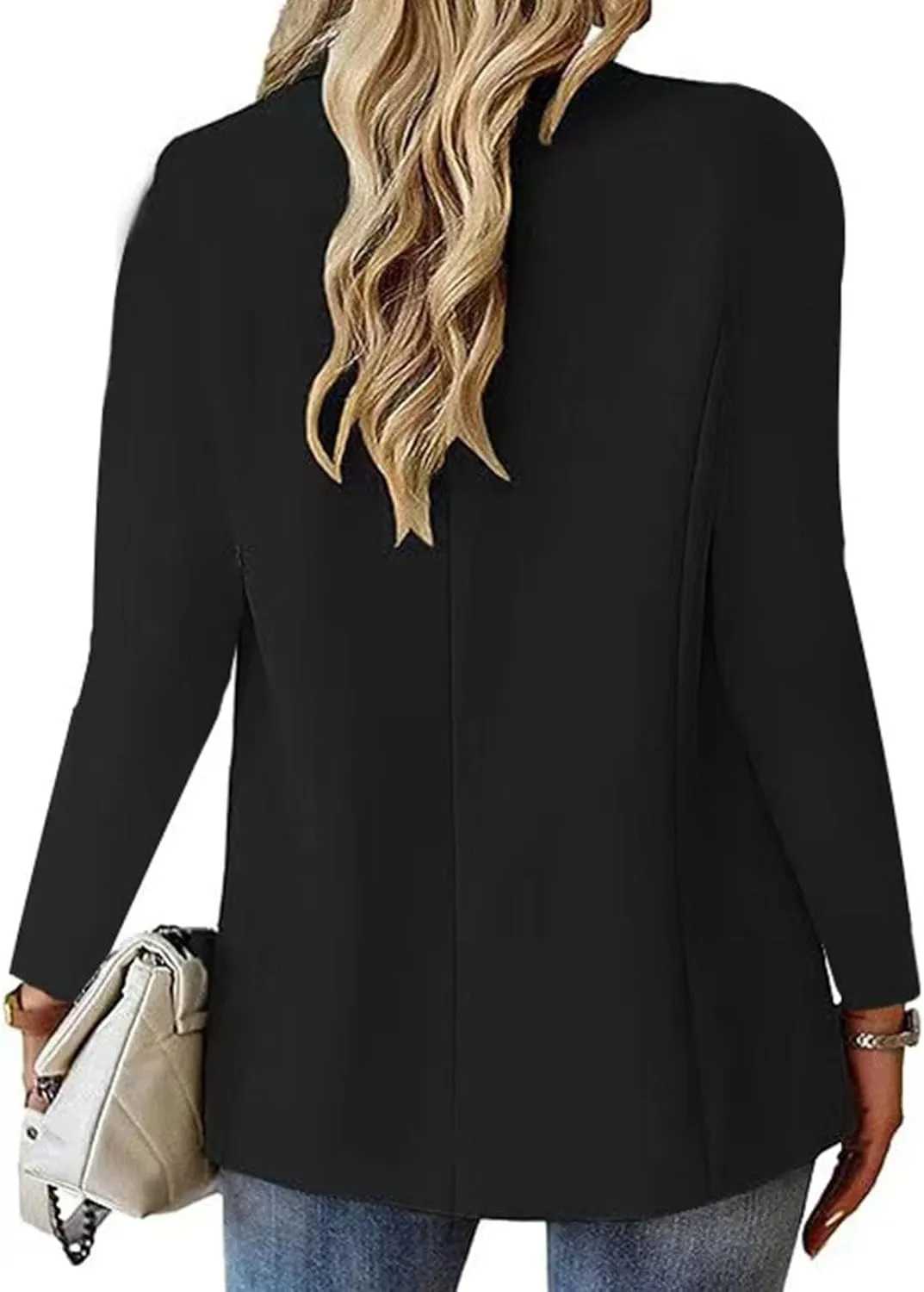 Blazers for Women 2025 Trendy Business Casual Jackets with Pockets Long Sleeve Lapel Office Blazer Outerwear