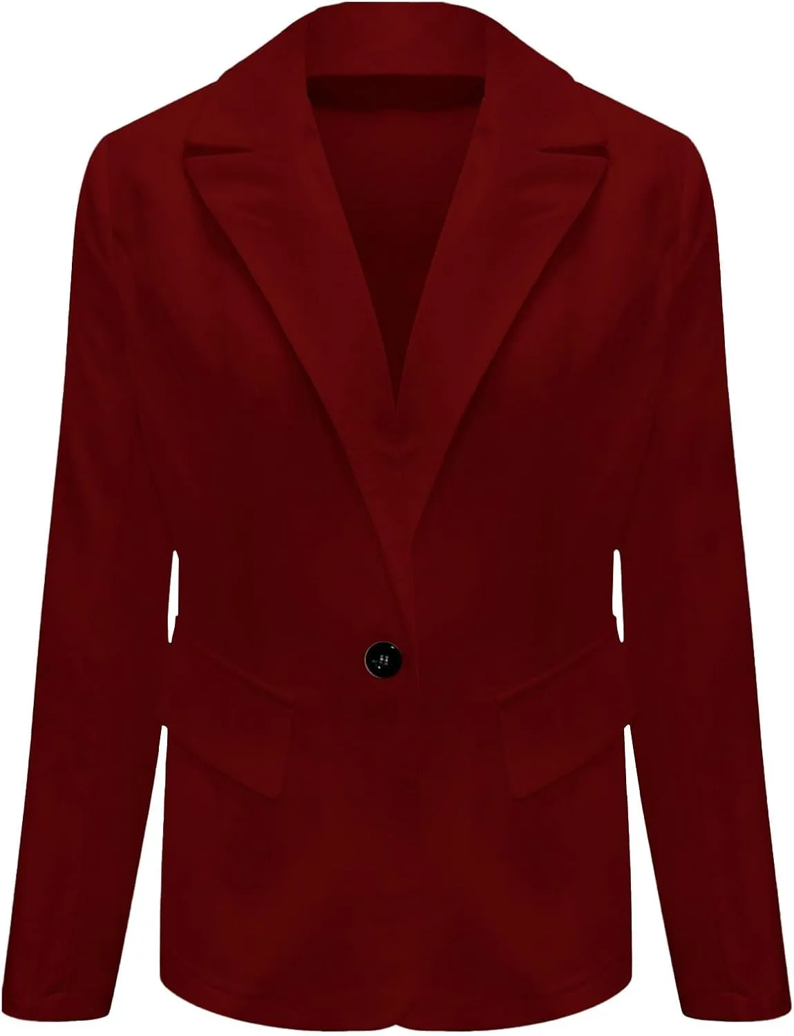 Blazers for Women 2025 Trendy Business Casual Jackets with Pockets Long Sleeve Lapel Office Blazer Outerwear