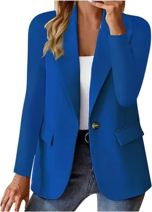 Blazers for Women Business Casual Jackets Long Sleeve Open Front Cardigan Work Suit 2024 Trendy Blazer with Pockets