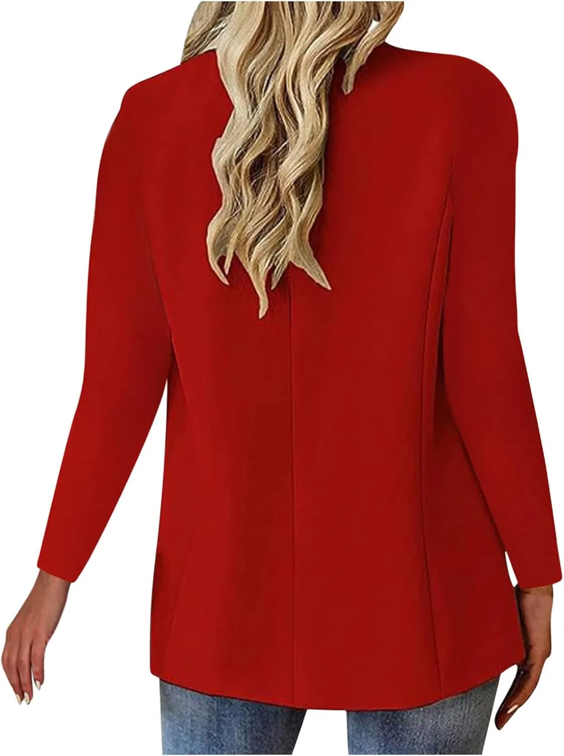 Blazers for Women Business Casual Jackets Long Sleeve Open Front Cardigan Work Suit 2024 Trendy Blazer with Pockets
