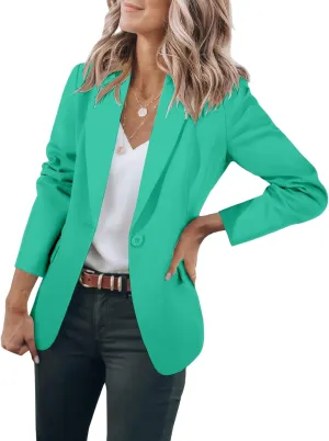Blazers for Women Business Casual Work Office Suit Jackets Trendy Dressy Open Front Long Sleeve Blazer