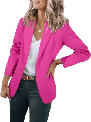 Blazers for Women Business Casual Work Office Suit Jackets Trendy Dressy Open Front Long Sleeve Blazer