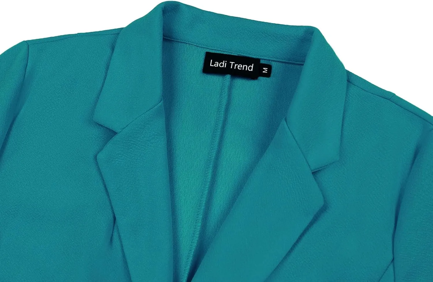 Blazers for Women Dressy Casual Ruched 3/4 Sleeve Lapel Button Work Office Cardigan Suit Jacket with Pockets