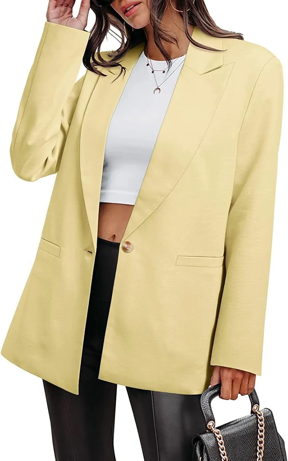 Blazers for Women Long Sleeve Blazer Jackets Business Casual Blazer Open Front Jacket Fashion Slim Casual Outfits