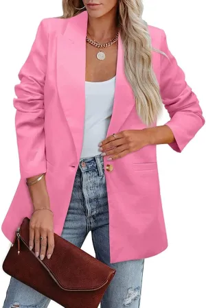 Blazers for Women Long Sleeve Blazer Jackets Business Casual Blazer Open Front Jacket Fashion Slim Casual Outfits