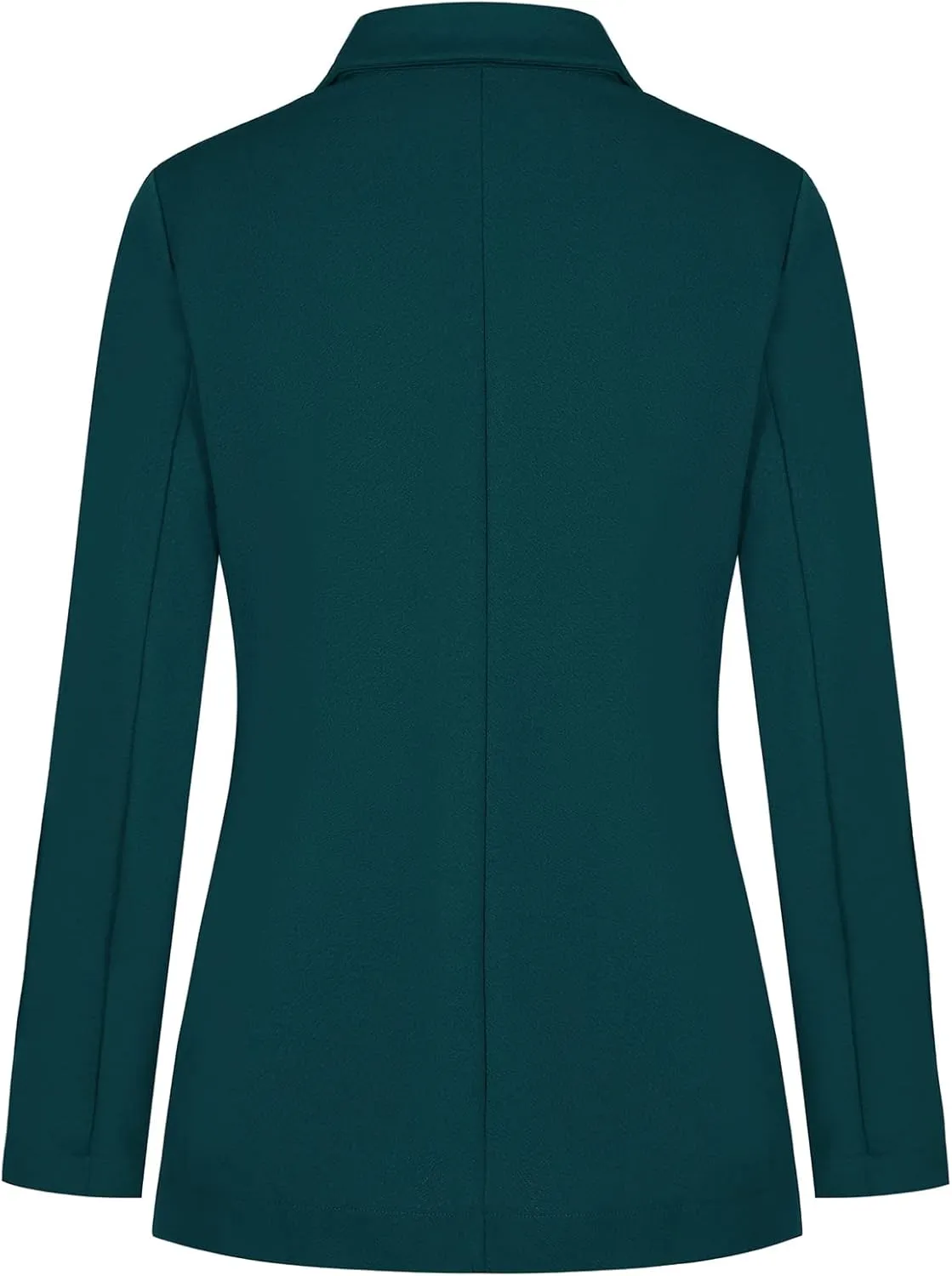 Blazers for Women Long Sleeve Button Front Blazer Notch Lapel Casual Work Office Suit Jackets with Pocket