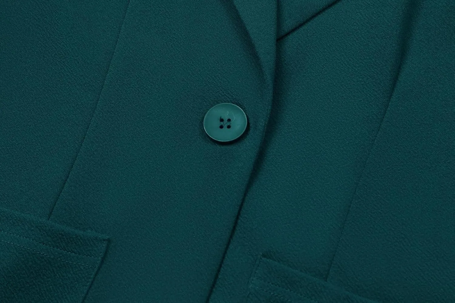Blazers for Women Long Sleeve Button Front Blazer Notch Lapel Casual Work Office Suit Jackets with Pocket