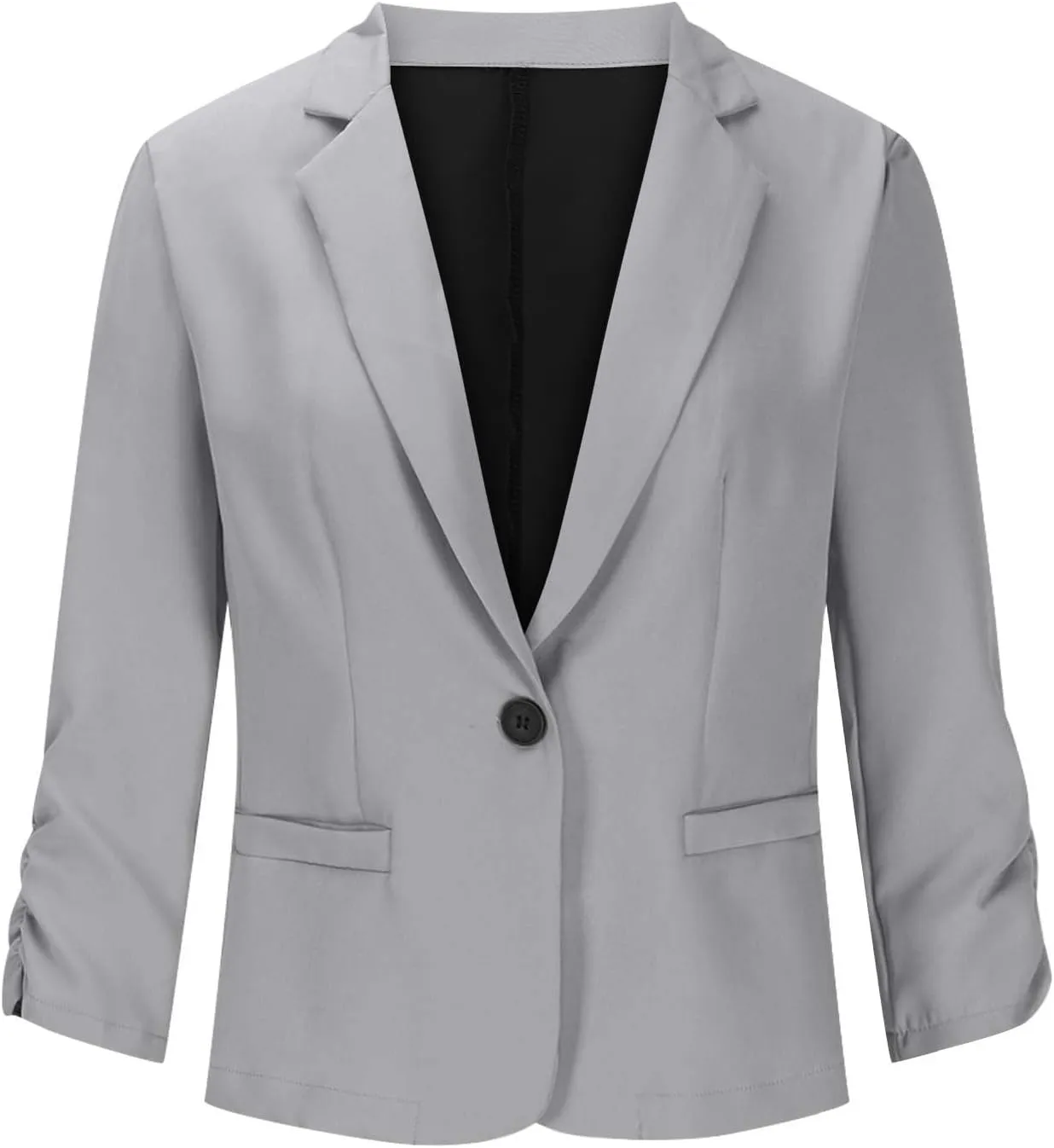 Blazers for Women Trendy Dressy Suit Jackets,2025 Winter Bussiness Suit Clothes,Long Sleeve Button Open Front Tops