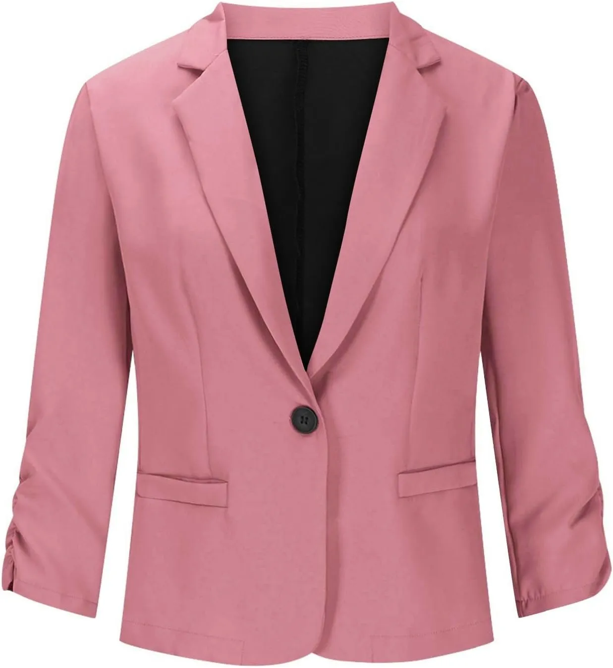 Blazers for Women Trendy Dressy Suit Jackets,2025 Winter Bussiness Suit Clothes,Long Sleeve Button Open Front Tops