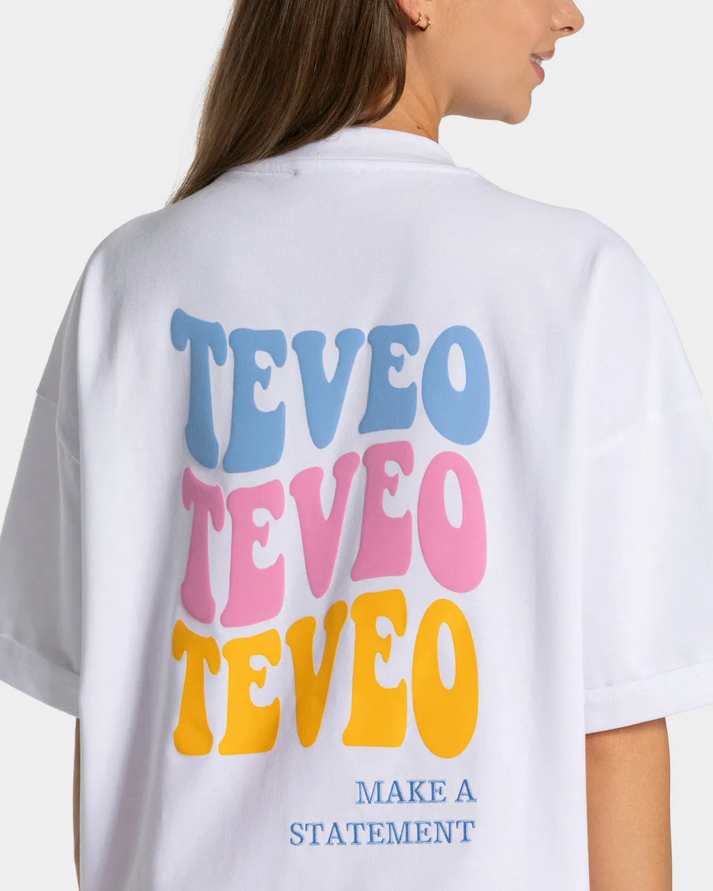 Candy Oversized T-Shirt "Weiß"