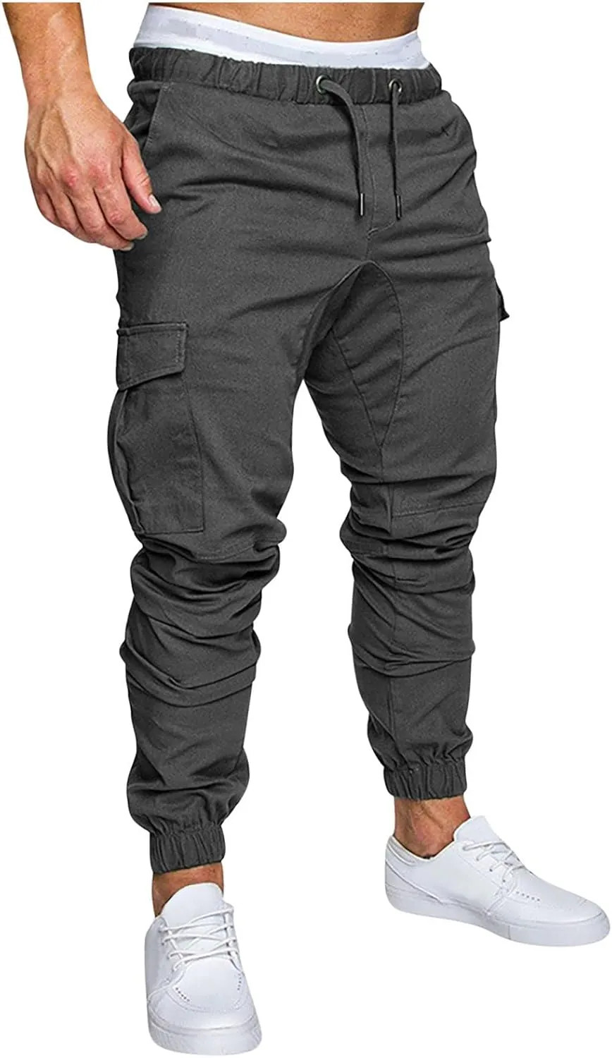Cargo Pants for Men Tactical Pants Casual Hiking Pants Flex Warm Cotton Cargo Pants Workout Joggers with Pockets