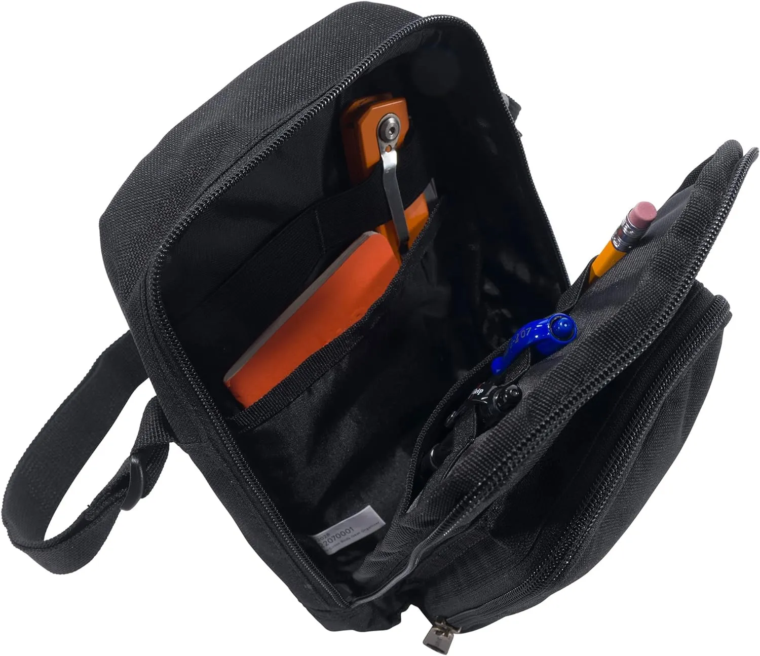Carhartt Unisex Adult Zip, Durable, Adjustable Crossbody Bag with Zipper Closure, Black, One Size