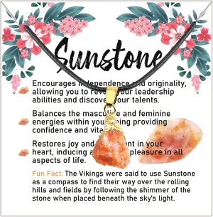 CENWA Sunstone Necklace/Bracelet Sunstone Jewelry Sunstone Crystal Pendant Jewelry